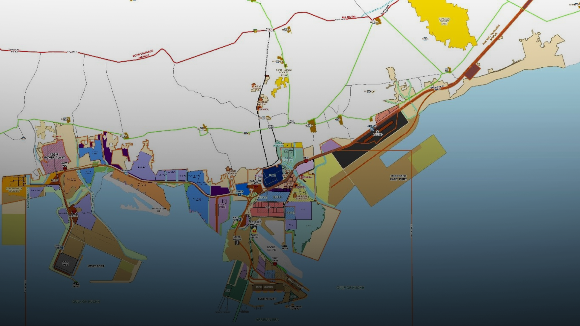 Adani Builds Large Commercial Port with ArcGIS