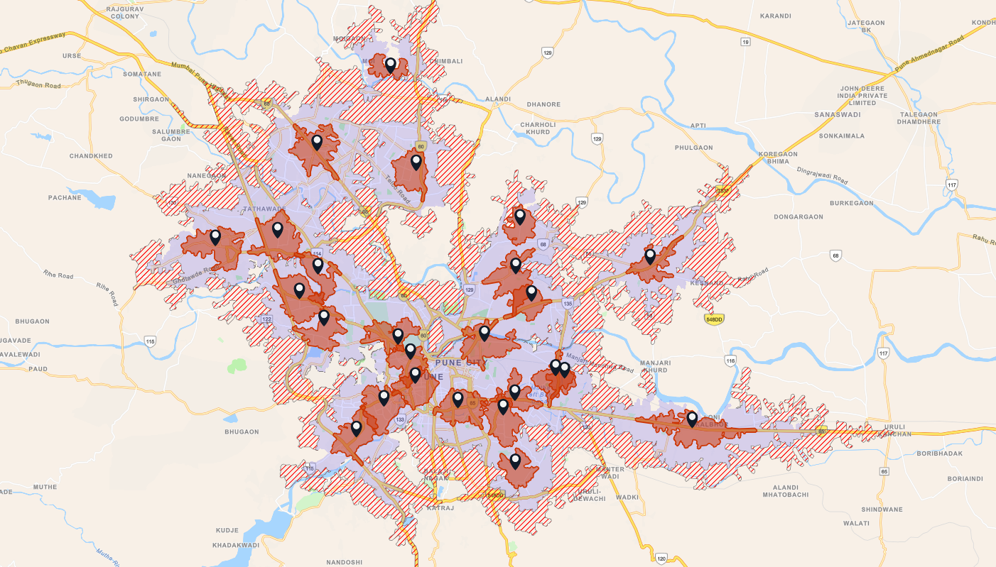 Optimize field service coverage