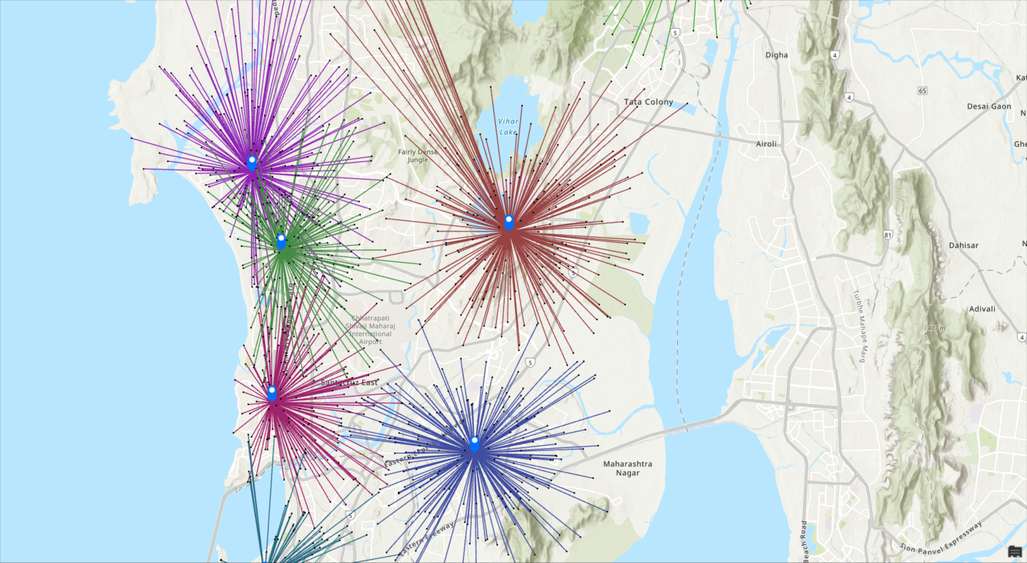 Visualize the network from end to end