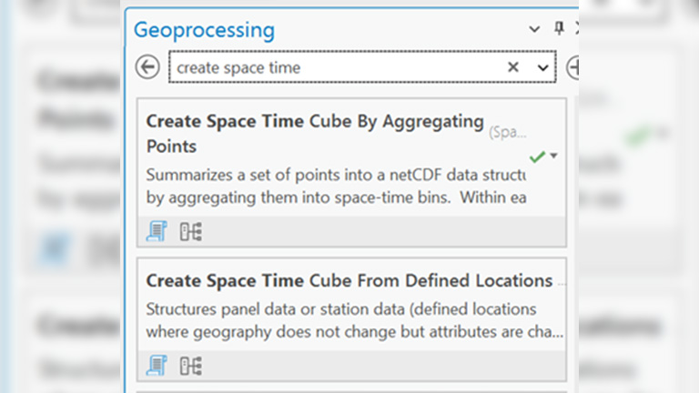 Create Space Time Cube